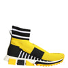 Dolce & Gabbana Yellow Black Sorrento Socks Sneakers Shoes