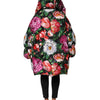 Dolce & Gabbana Multicolor Floral Hooded Puffer Coat Jacket