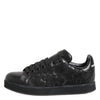 Dolce & Gabbana Black Floral Lace Low Top Sneakers Shoes
