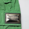 Dolce & Gabbana Green Cotton High Waist Cargo Trouser Pants