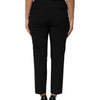 Dolce & Gabbana Black Wool HighWaist Tapered Trouser Pants
