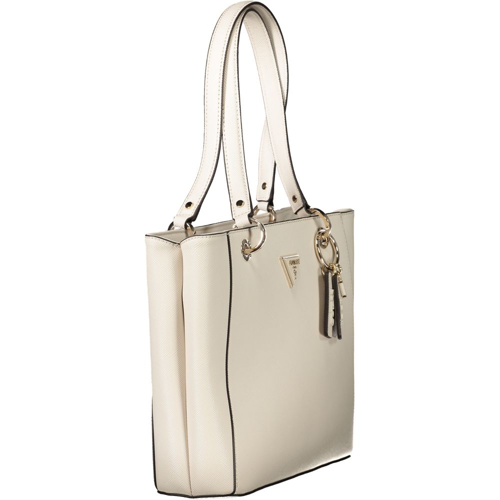 Guess Jeans Beige Polyurethane Women's Shoulder Bag