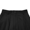 Dolce & Gabbana Black Zip Detailed Wool Straight Leg Pants