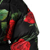 Dolce & Gabbana Multicolor Floral Puffer Coat Full Zip Jacket