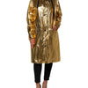 Dolce & Gabbana Gold Hooded Long Sleeves Trench Coat Jacket