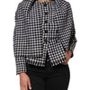 Dolce & Gabbana Multicolor Wool Monochrome Patterned Jacket