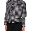 Dolce & Gabbana Multicolor Wool Monochrome Patterned Jacket