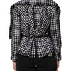Dolce & Gabbana Multicolor Wool Monochrome Patterned Jacket