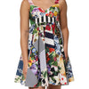 Dolce & Gabbana Multicolor Patchwork Cotton AlineMini Dress