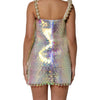 Dolce & Gabbana Multicolor Sequin Holographic Mini  Dress