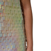 Dolce & Gabbana Multicolor Sequin Holographic Mini  Dress