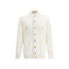Brunello Cucinelli White Cashmere Cardigan