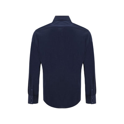 Blaues Seidenhemd von Brunello Cucinelli