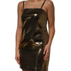 Dolce & Gabbana Metallic Gold Sleeveless A-line Mini Dress