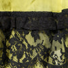 Dolce & Gabbana Yellow Black Babydoll Chemise Lingerie Dress