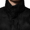 Dolce & Gabbana Black Jacquard Quilted Puffer Bomber Jacket