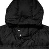 Dolce & Gabbana Black Jacquard Quilted Puffer Hooded Jacket