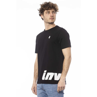 Invicta Herren-T-Shirt aus schwarzer Baumwolle