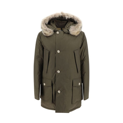 Woolrich Parka aus grüner Baumwolle