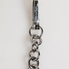 Dolce & Gabbana Black White DG Rubber Logo Silver Men Keychain Keyring