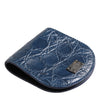 Dolce & Gabbana Blue Exotic Skin Coin Condom Case Holder Pocket Wallet