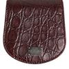Dolce & Gabbana Burgundy Exotic Skin Coin Condom Case Holder Pocket Wallet