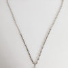 Dolce & Gabbana Silver Tone Brass Chain Religious Cross Pendant Necklace