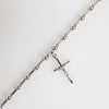 Dolce & Gabbana Silver Tone Brass Chain Religious Cross Pendant Necklace