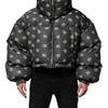 Dolce & Gabbana Black DG Monogram Full Zip Puffer Men Jacket