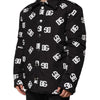 Dolce & Gabbana Black DG Monogram Nylon Windbreaker Jacket