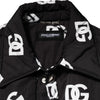 Dolce & Gabbana Black DG Monogram Nylon Windbreaker Jacket