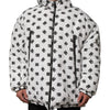 Dolce & Gabbana White DG Monogram Hooded Puffer Jacket