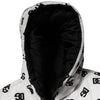 Dolce & Gabbana White DG Monogram Hooded Puffer Jacket