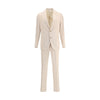 Lardini Beige Cotton Two-Piece Suit