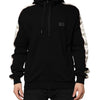 Dolce & Gabbana Black Cotton Plaque Track Cardigan Sweater