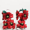 Dolce & Gabbana White Red Floral Detailing Sandals Shoes