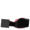 Dolce & Gabbana Pink Open Toe Block Heel Mules Sandals Shoes