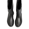 Dolce & Gabbana Metallic Black Pull On Rain Boots Men Shoes