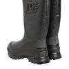 Dolce & Gabbana Metallic Black Pull On Rain Boots Men Shoes