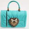 Dolce & Gabbana Turquoise Silicone Devotion Heart Cover Bag Airpods Case