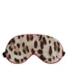 Dolce & Gabbana Brown Leopard Print Silk Women Accessory Sleep Eye Mask
