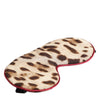 Dolce & Gabbana Brown Leopard Print Silk Women Accessory Sleep Eye Mask