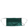Dolce & Gabbana Green Silk Pleated Elastic Ear Strap Face Mask
