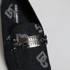 Dolce & Gabbana Blue Logo Cotton Loafers Formal Dress Shoes