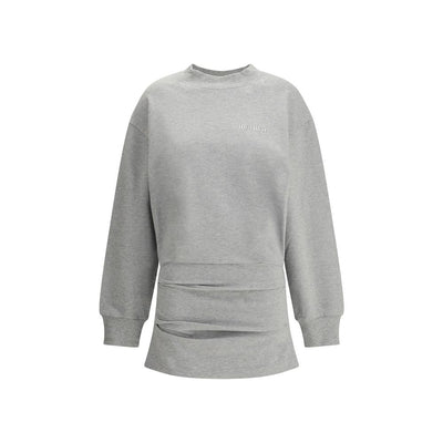 The Attico Gray Cotton Sweatshirt