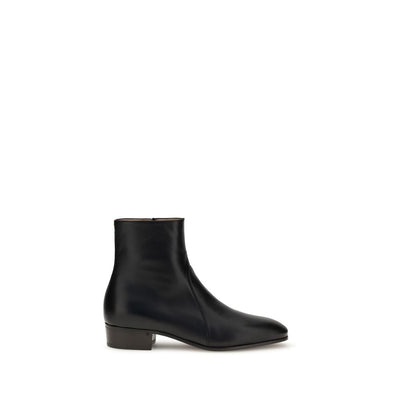 Valentino Garavani Black Goatskin Ankle Boots