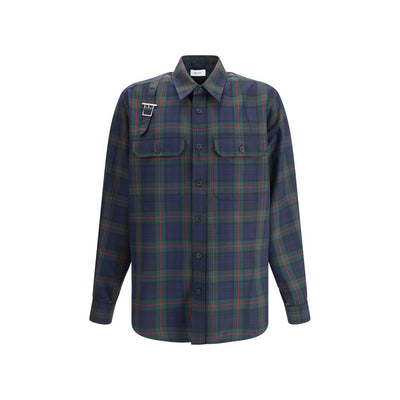 Alexander McQueen Bicolor Polyester Pattern Shirt