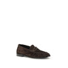 Saint Laurent Brown Calf Leather Bos Taurus Slip-On Loafers