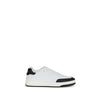 Saint Laurent Bos Taurus Low Top Sneakers aus weißem Kalbsleder