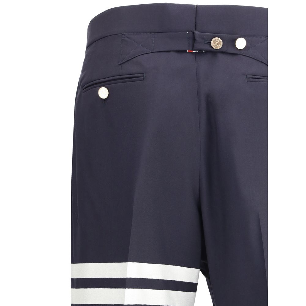 Thom Browne blaue Wollanzughose